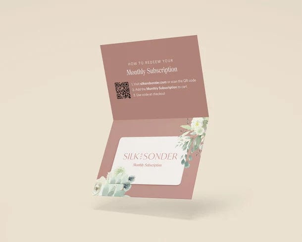 Silk + Sonder Monthly Gift Set: Dateless Self-Care Planner